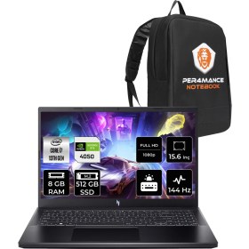 Resim Acer Nitro V 15 Intel Core I7 13620H 8gb 512GB SSD RTX4050/6GB 15.6" Fhd 144Hz Fdos Taşınabilir Bilgisayar & Per4 Çanta NHQNBEY005P302 