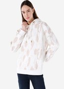 Resim Comfort Fit Kadın Beyaz Sweatshirt Colin's