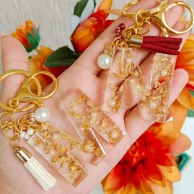 Resim Epoksi Çoklu Silikon Kalıp Düz L Harfi Anahtarlık Reçine Seri Döküm Kalıbı 4 cm 10 Lu 