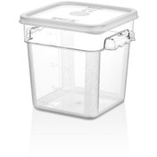 Resim GastroPlast 3.8 Lt Kare Gıda Saklama Kabı , Kırılmaz Polikarbon ( Kapak Dahil ) 