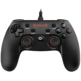 Resim Siyah-redragon Saturn G807 Gamepad Kablolu Pc Oyun Denetleyicisi Joystick Çift Titreşim Saturn Windows Pc Ps3 Playstation Android İçin 