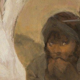 Resim Goya's The Third of May 1808: 3D Textured Oil Painting Reproduction - 39"x51" in / 100x130 cm / Vintage Gold Frame 