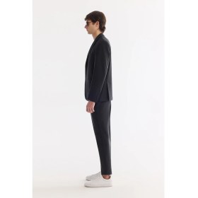 Resim AVVA Erkek Mono Yaka Kapaklı Cep Çift Yırtmaç Astarsız Lıghtweıght Comfort Slim Fit Ceket A61Y4009 