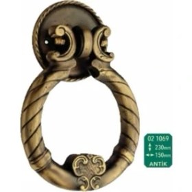 Resim Antik Bronze Antik Bronz 02 1069 230 mm 150 mm Kapı Tokmağı Antik Renk 