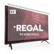 Resim Genel Markalar Regal 43" Inç 43r6550fg Tv Ekran Koruyucu 108cm 109 Ekran Kırılmaz Paneli 
