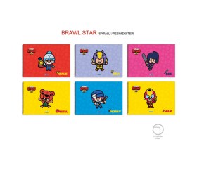 Resim Brawl Resim Defteri Star Spiralli 17x24 Cm 15 Yaprak 1 Adet 