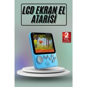 Resim İlk El Grup 666 Oyunlu Retro El Konsolu Atari 3.5 Inç Taşınabilir Oyun Konsolu 