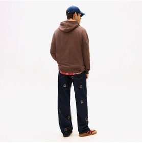 Resim Tommy Hilfiger Jeans Regular Badge Erkek Kahverengi Sweatshirt Dm0dm22666 