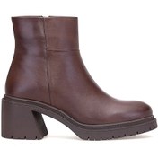 Resim Mammamia D25kb-8470 Kadın Hakiki Deri Topuklu Bot Kahverengi Kahverengi 