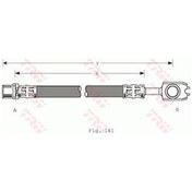 Resim TRW PHD557 Fren Hortumu Arka Sağ Sol Polo 94-01 Passat / A6 97-05 1.8 Aks Iç 