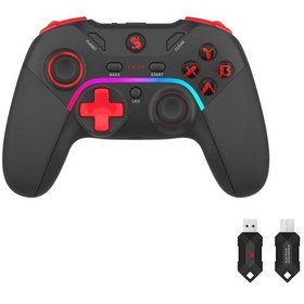Resim A4 Tech Bloody Gpw70 Rgb 2.4ghz Kablosuz&usb Pc Android Switch Ps3 Sports Black Siyah Gamepad 
