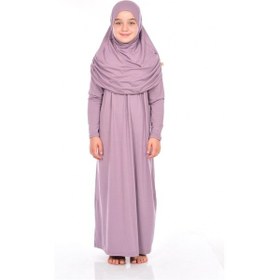 Resim Ihvan Çocuk Pratik Namaz Elbisesi 8-12 Yaş Gül Kurusu Çok Renkli 