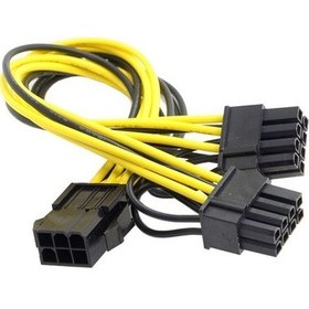 Resim 6 Pin Ekran Kartı Power Çoklayıcı 6+2 Pin Power Uzatma 