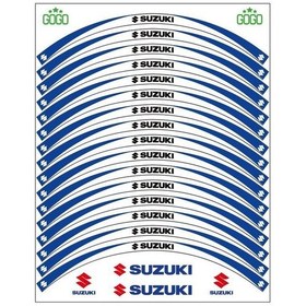 Resim SUZUKİ MAVİ BEYAZ UYUMLU REFLEKTÖRLÜ JANT ŞERİDİ 