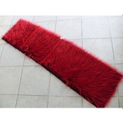Resim Araç Torpido Üstü Peluş Kumaş Kırmızı Siyah 150X40Cm 