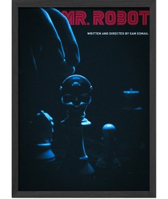 Resim Mr. Robot - Çerçeveli / Siyah / 30x42 