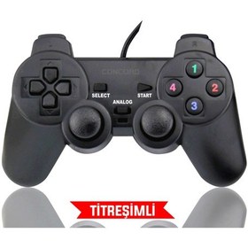 Resim Concord C-850 Pc Titreşimli Usb Joystick Oyun Kolu Gamepad 