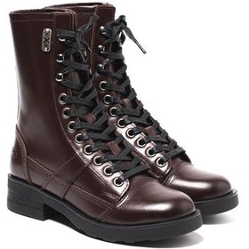 Resim Dark Burgundy Çizme Kadın Oxw002102 Oxs Frank 0021 Mıd W Leather Dk.burgundy Dark Burgundy 
