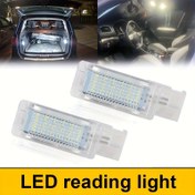 Resim 2 adet 12v LED Ayaklık Işığı Bagaj Bölmesi Eldiven Kutusu Lambaları Koltuk Alhambra Skoda Superb VW Passat B6 B7 B8 Golf 5 6 Caddy Jetta Polo Passat CC EOS Cayenne için, Pil Olmadan 