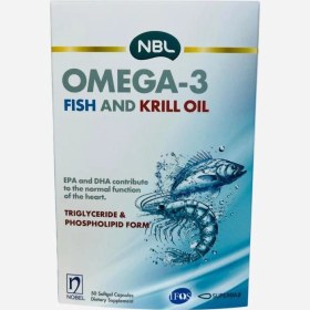 Resim Nbl Omega-3 Fish And Krill Oil 50 Kapsül 