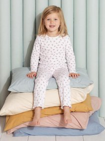 Resim Civil Girls Çiçek Desenli 6-9 Yaş Pijama Takımı - Ekru - Ekru / 9-10 Yaş 