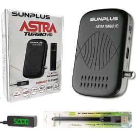 Resim Sunplus Astra Turbo Çanaksız Çanaklı Wi-fi Full Hd Sinema Paketili Uydu Alıcısı 