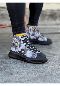 Resim Wagoon Wg017 Acık Askeri Erkek Yarım Bilek Casual Ayakkabı Beyaz 