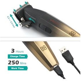 Resim Vgr Saç Kesme Profesyonel Saç Düzeltici Elektrikli Kesme Akülü Saç Kesme Makinesi 9000rpm Giyotin Clipper Erkekler İçin 