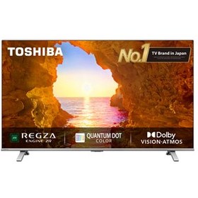 Resim TOSHIBA 127 cm (50 inches) 4K Ultra HD Smart QLED TV, 50C450ME, Silver 