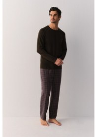 Resim Suwen Flanel Check Erkek Pijama Altı Sh26401624959 Gri Ekoseli 