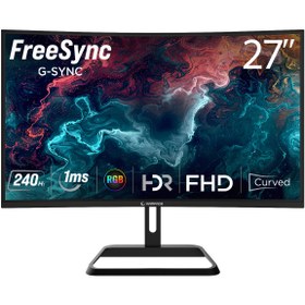 Resim Rampage XYRA XR27C240F 27'' 240Hz Fast VA FHD Freesync/Gsync RGB R1500 Curved Oyuncu Monitörü 