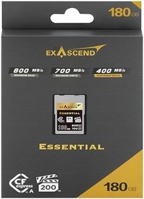 Resim Exascend Essential 180GB Cfexpress Type A Hafıza Kartı 