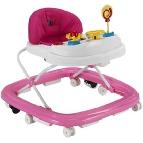 Resim BabyHope Pembe Lüks Stoplu Yürüteç 217 