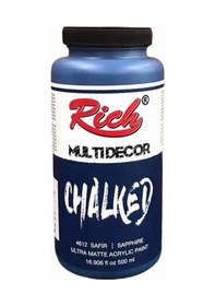 Resim Rich Multi Decor Chalked Akrilik Boya 500Ml 4612 Safir 