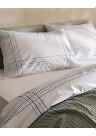 Resim Madame Coco Holly King Size %100 Pamuk Nevresim Takımı - Beyaz/turkuaz 8684427205198 Çok Renkli 