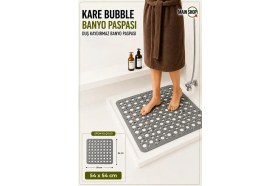 Resim Main Shop Kare Bubble Bath Math Banyo & Duş Kaydırmazı Antrasit GP-149 