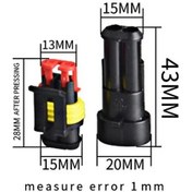 Resim Trendooze Süper Su Seal Pin Oto Konnektör Geçirmez Erkek Dişi Adet 2 10 552489317 Wa 