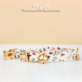 Resim Cat Collar Velvet Cat Collar with Bell 015263 - Fuchsia Bow Tie / L 