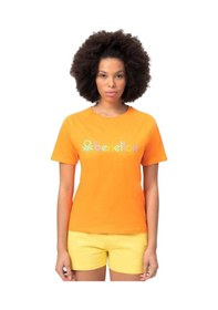 Resim United Colors Of Benetton Kadın T-shirt Ben.w20360 Turuncu 