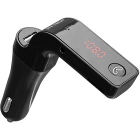 Resim Hytech Hy-xcb70 5v 2.1a Led Ekran Usb+tf Desteği Siyah Bluetooth Fm Transmitter 