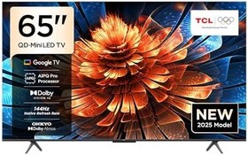 Resim TCL 65Q6C 65" 165 Ekran Uydu Alıcılı 4K Ultra HD MiniLED Google TV 