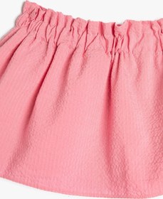 Resim Koton Kız Bebek Beli Lastikli Astarlı Etek 3smg70002aw 