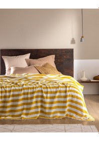 Resim Madame Coco Aviral Çift Kişilik Pamuklu Yatak Örtüsü - Sarı 8684427228685 Sarı 