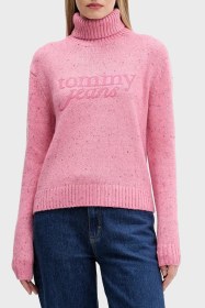 Resim Tommy Jeans Bayan Kazak Dw0dw21687 Thc Pembe Pembe 