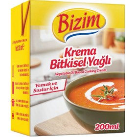 Resim Bizim Bitkisel Yağlı Krema 200 ml 