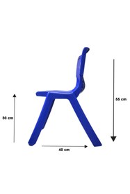 Resim Temel 1.kalite Kırılmaz Çocuk Sandalyesi – Kreş Ve Anaokulu Sandalyesi Mavi 2 Adet 