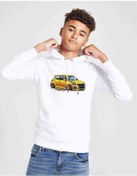 Resim Suzuki Swift Baskılı Unisex Çocuk Kapüşonlu Beyaz Sweatshirt Beyaz 