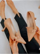 Resim ERVANIN BUTİĞİ Nude Cilt (KAHLO) Toka Detay Kadın Stiletto 