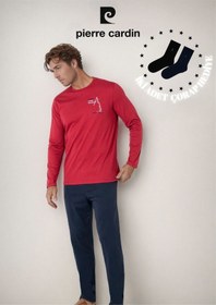 Resim Pierre Cardin Erkek %100 Pamuklu Uzun Kol Pijama Takımı Ol.pc.6103.001-bordo-2xl Çok Renkli 
