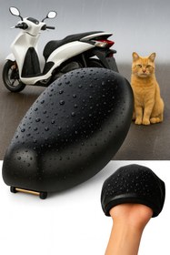 Resim lawrenceshop 50 cc Scooter Uyumlu sele kılıfı su geçirmez 50 cc motorsiklet koltuk kılıfı 